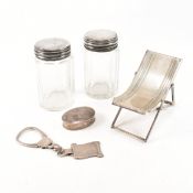 VICTORIAN & LATER HALLMARKED SILVER 925 & WHITE METAL ITEMS