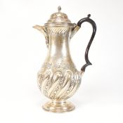 LATE VICTORIAN HALLMARKED SILVER COFFEE POT