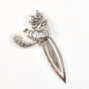 CONTEMPORARY STERLING NOVELTY CAT BOOKMARK