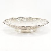 GEORGE VI HALLMARKED SILVER HAND PIERCED BOWL
