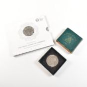 FESTIVAL OF BRITAIN 1951 SILVER COIN & LATER NICKEL ROYAL MINT COIN