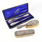 VICTORIAN & LATER HALLMARKED SILVER MOUNTED & HANDLED ITEMS