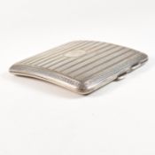 GEORGE V ART DECO HALLMARKED SILVER CIGARETTE CASE