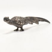 GERMAN SILVER MODEL OF PHEASANT BY NERESHEIMER