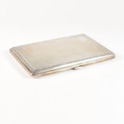 GEORGE V ART DECO HALLMARKED SILVER CIGARETTE CASE