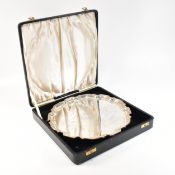 GEORGE IV CASED HALLMARKED SILVER PRESENTATION SALVER