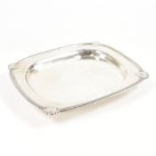 GEORGE V HALLMARKED SILVER CARD TRAY