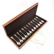 1975 RSPB BRITISH BIRD COLLECTION OF HALLMARKED SILVER SPOONS