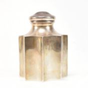 GEORGE V HALLMARKED SILVER TEA CADDY