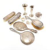 COLLECTION OF EARLY 20TH CENTURY HALLMARKED SILVER ITEMS AF