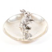VICTORIAN HALLMARKED SILVER SAMPSON & MORDAN RABBIT TRINKET DISH