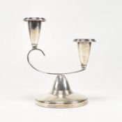 MID CENTURY HALLMARKED SILVER CANDELABRA
