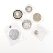 COLLCTION OF CONTEMPORARY SILVER COINS
