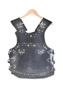 RE-ENACTMENT BLACK LEATHER BODY ARMOUR