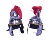 20TH CENTURY RE-ENACTMENT ROMAN GLADIATOR'S GALEA HELMET