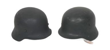 GERMAN MILITARY - X2 REPLICA GERMAN M42 HELMETS