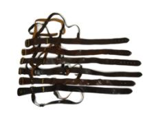 COLLECTION OF X10 POST WAR SAM BROWNE BELTS
