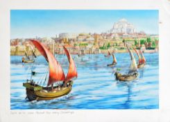 ORIGINAL MACMILLAN PUBLICATION ARTWORK - SEASCAPE