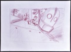 RICHARD BAZLEY COLLECTION - THE IRON GIANT ORIGINAL DRAWING