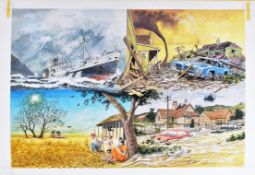ORIGINAL MACMILLAN PUBLICATION ARTWORK - ENVIRONMENTAL DISASTERS