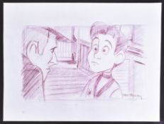 RICHARD BAZLEY COLLECTION - THE IRON GIANT ORIGINAL DRAWING