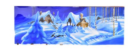 CALON TV COLLECTION - SANTA'S FIRST CHRISTMAS (1992) ORIGINAL BACKGROUND