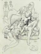 CELEDONIO PERELLON - PEN AND PENCIL SKETCH