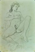 CELEDONIO PERELLON - UNTITLED, PENCIL SKETCH ON PAPER