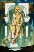 CELEDONIO PERELLON - WATERCOLOUR EROTIC PAINTING