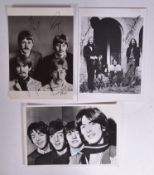 BEATLES - ORIGINAL FAN CLUB PHOTOGRAPHS WITH AUTOGRAPHS