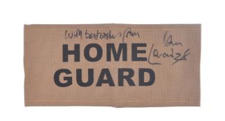 DAD'S ARMY (BBC SITCOM) - IAN LAVENDER SIGNED ARMBAND