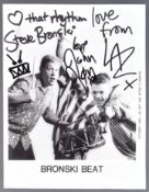 BRONSKI BEAT - EARLY AUTOGRAPHED 8X10