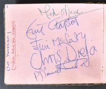MUSIC - AUTOGRAPH ALBUM INCLUDING: YARDBIRDS, THEM, MERSEY BEATS ETC