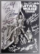STAR WARS - MULTI-SIGNED TRILOGY 3D POSTER