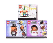 LEGO - BRICKHEADZ - BRIDE, GROOM & BIRTHDAY CLOWN