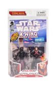 STAR WARS - COMIC PACKS - BOXED ACTION FIGURES & COMIC BOOK