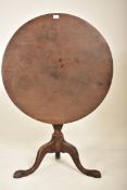 GEORGE III 18TH CENTURY MAHOGANY TILT TOP TRIPOD TABLE
