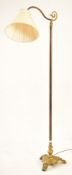 ART DECO 1930S BRASS & COPPER FLOOR LAMP LIGHT