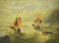 AFTER G. A. NAPIER (1823-1869) - VICTORIAN FRAMED OLEOGRAPH