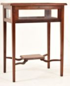 EDWARDIAN INLAID WALNUT & MAHOGANY BIJOUTERIE TABLE