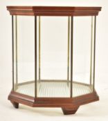 EARLY 20TH CENTURY GLASS & WOODEN OCTAGONAL TERRARIUM