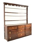 GEORGE III 18TH CENTURY OAK DRESSER
