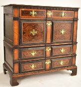 17TH CENTURY QUEEN ANNE OYSTER WALNUT CHEST OF DRAWERS