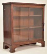 GEORGE III 19TH CENTURY MAHOGANY GLAZED BOOKCASE