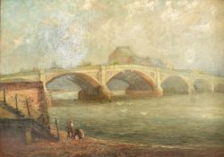 GILT FRAMED 19TH CENTURY ENGLISH SCHOOL OIL ON CANVAS PAINTING