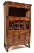 JAPANESE EARLY 20TH CENTURY HARDWOOD CABINET