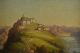 LOUIS RITSCHARD - 19TH CENTURY OIL ON BOARD PAINTING