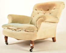TROLLOPE & SONS - 19TH CENTURY VICTORIAN ARMCHAIR