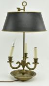FRENCH BRASS BOUILLOTTE PHOENIX HEAD DESK LAMP