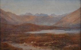 EDWARD ARDEN (1847-1910) LOCH SCENE - WATERCOLOUR PAINTING